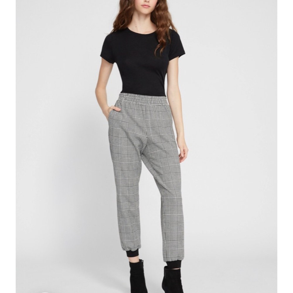 Alice and Olivia Pete Plaid Pull Up Pant
